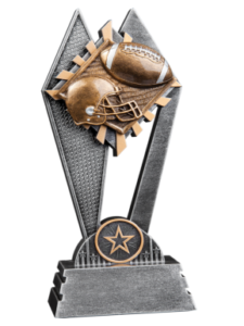 Football sun ray award from Sporty's Awards, Clarksville, TN.