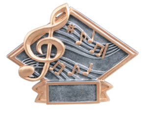 Music Diamond Plate Resin from Sporty's Awards, Clarksville, TN.