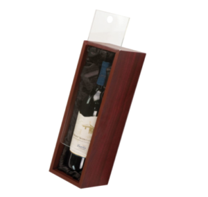 Rosewood single wine presentation box from Sporty's Awards in Clarksville, TN.